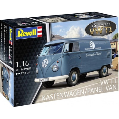 REVELL Plastic ModelKit auto 07742 VW T1 Panel Van 75 Years of the VW T1 1:16