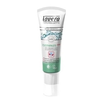 Lavera Mätová zubná pasta s fluórom Basis sensitiv 75 ml