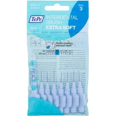 TePe Extra Soft 0, 6 mm много фини междузъбни четки с диаметър 0, 6 мм 8 бр