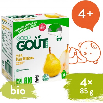 Good Gout BIO Hruška 4 x 85 g
