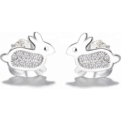 Majya stříbrné náušnice BUNNY 10143