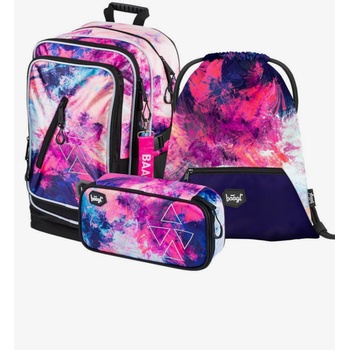 BAAGL Розов 3 комплекта абстрактни: раница, моливник, чанта Baagl BAAGL | Rozov | Момичешки | ONE SIZE