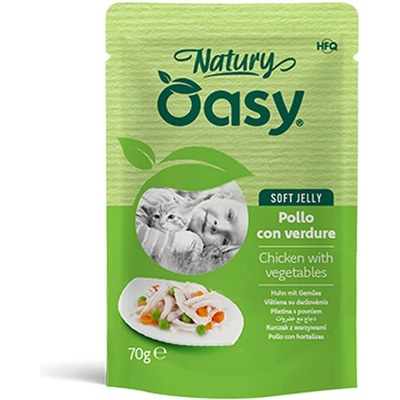 Oasy Cat Natury Soft Jelly Adult - Kuracie filety so zeleninou v želé 70 g