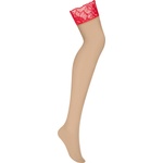 Obsessive Matildea Stockings Red L/XL