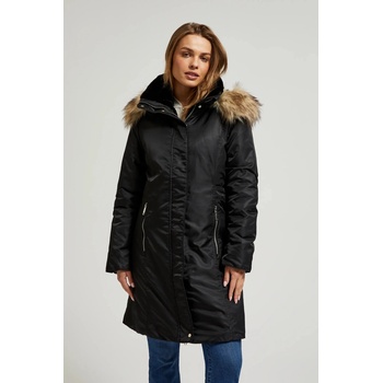 Moodo Зимно яке с пухена качулка черно Moodo Moodo | Cheren | ЖЕНИ | XXL