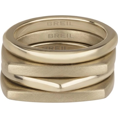 Breil pozlacených prstenů New Tetra TJ302