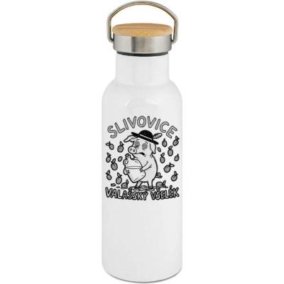 123TRIKO termoska Valašský všelék, černý potisk 500 ml vtipné