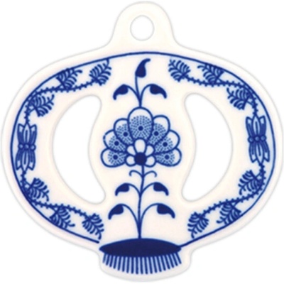 Cibulák vianočná ozdoba jabĺčko 8,5 cm cibuľový porcelán,originálny cibuľák Dubí,1. akosť