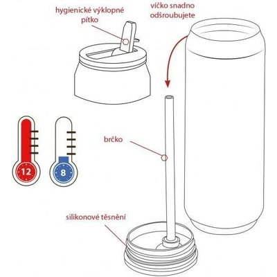 Orion termoska TERMO 550 ml černá