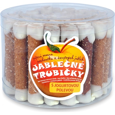 Bioprodukt Jablečné trubičky s jogurtovou polevou dóza 540 g – Hledejceny.cz