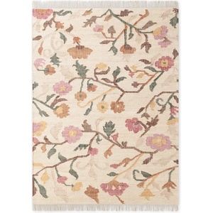 Elle Decoration Кремав ръчно изработен ютен килим 80x150 cm Roya Violette - Elle Decoration (106259-80x150)