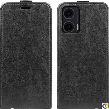 Motorola Moto G35 5G Flip2 Кожен Калъф и Скрийн Протектор