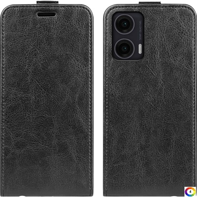 Motorola Moto G35 5G Flip2 Кожен Калъф и Скрийн Протектор