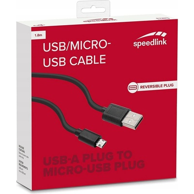 Speedlink SL-170212-BK Micro-USB, 1,8m