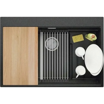 Твоят Стил Графит кухненска мивка от гранит Осло 80 Max Multilevel 780 x 530 mm