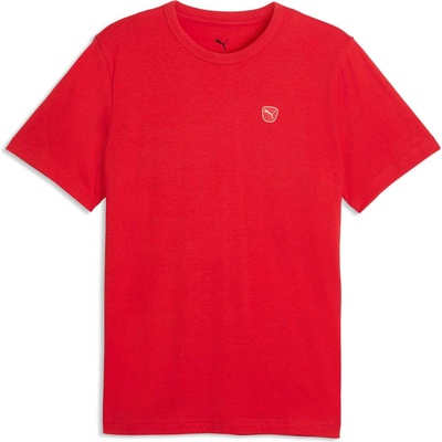 Puma Essentials Elevated Tee červená biela