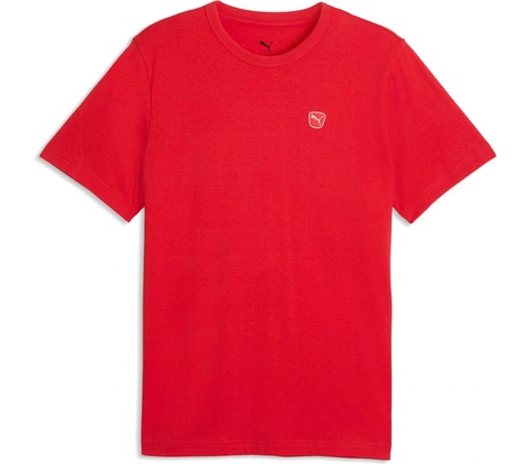 Puma Essentials Elevated Tee červená biela
