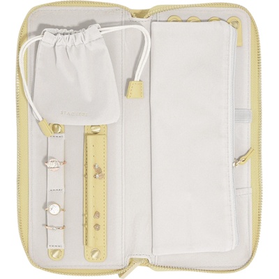 Stackers Пътна кутия за бижута с място за пръстени Stackers жълта (76176)