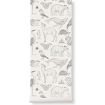Ferm Living Тапет Katie Scott Animals крем (1100821768)