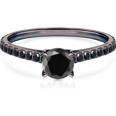 Savicki Zásnubní prsten Share Your Love černé zlato černé diamanty SYL P6 CZD CZD-CZ