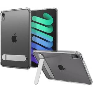 Spigen IPAD mini 7 (2024) / mini 6 (2021) SPIGEN ULTRA HYBRID S пластмасов калъф за телефон, удароустойчив, със стойка, ПРОЗРАЧЕН (ACS11625)
