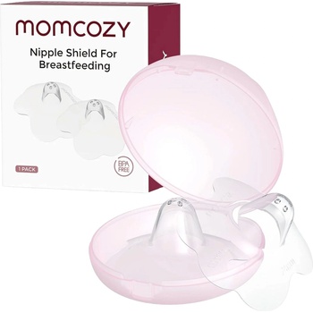 Momcozy Силиконови протектори за зърна Momcozy - 24 mm, 2 броя, розови (602835182533)