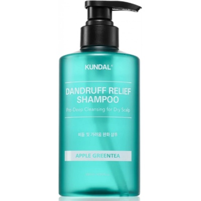 KUNDAL Dandruff Relief Shampoo Apple Green Tea šampón proti lupinám a svrbeniu pre suchú pokožku 500 ml