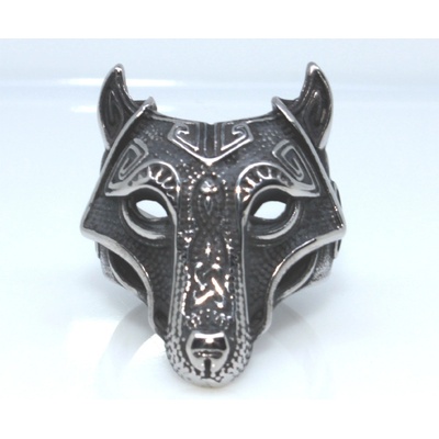 Steel Edge prsten z chirurgické oceli vlk WJHZ349