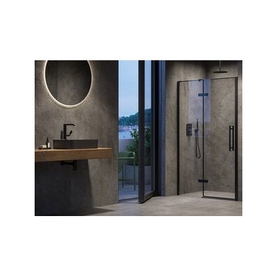 Ravak Cool sprchové dveře COSD2, 120x195 cm, černá, sklo transparent X0VVGC300Z1
