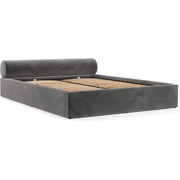 Maison de Reve Тъмносиво двойно легло 180x200 cm тапицирано с място за съхранение с включена подматрачна рамка Solvo - Maison de Rêve (SOLVO180_MDR_P0_KRO15_M0_NF_T0_L1)