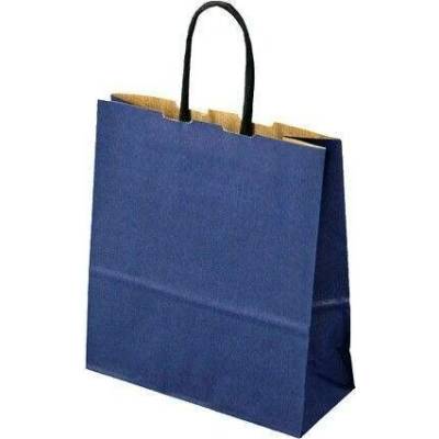 Papírová taška modrá ExtraTWIST 180x80x240 mm s krouceným uchem