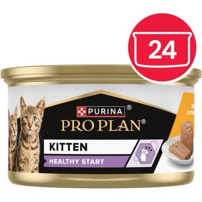 PRO PLAN Kitten Healthy Start пастет за котенца с пиле 24 x 85 g