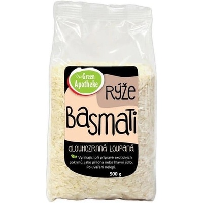 Green apotheke Rýže Basmati dlouhozrnná loupaná bílá 0,5 kg