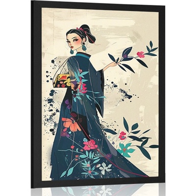 Plakát japandi módní ikona - 40x60 no frame