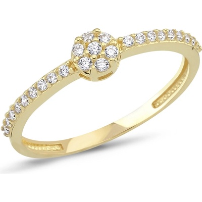 Lillian Vassago zlatý prsten se zirkony LLV66 GR086