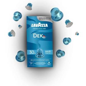  30 бр. алуминиеви кафе капсули Lavazza Espresso Dek съвместими с Nespresso®