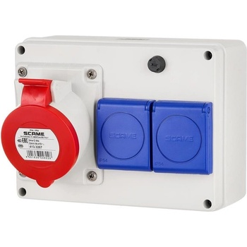 SCAME Табло сглобено с индустриални контакти, стенен монтаж, (625.2000-006)