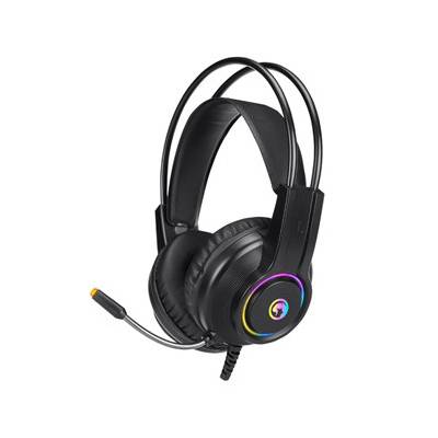 Marvo HG8935, slúchadlá s mikrofónom, drôtováčierna, podsvietená, USB