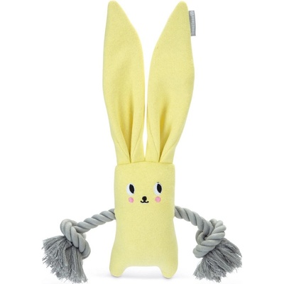 Beeztees králíček s lanem pro štěňata 35 cm