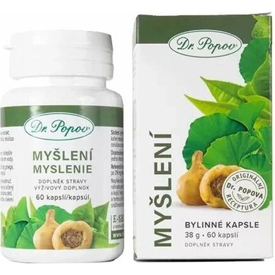Dr. Popov Bylinné kapsle Myšlení 60 kapsúl