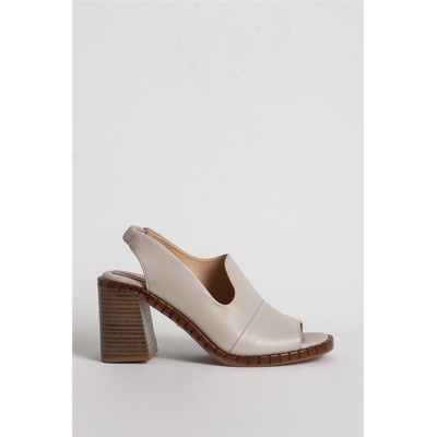 Jacket Club Dericlub Дамски сандали от естествена кожа 41002 - Светлосиви #331983 (331983_Светло сиво)