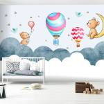 Art Gift Decor Тапет за детска стая - Мечета с балони