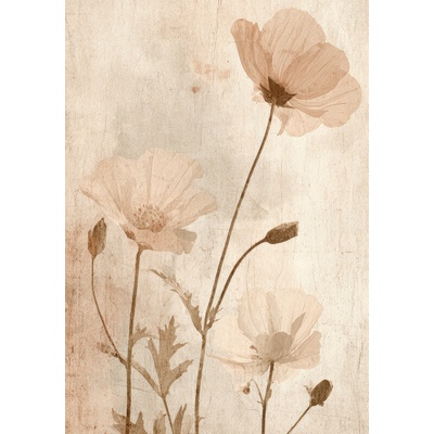Takoy Panel na ušití deky Wellsoft fleece 140x200 vintage botanika