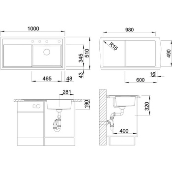 Image 1 of BLANCO ZENAR XL 6 S (524001)