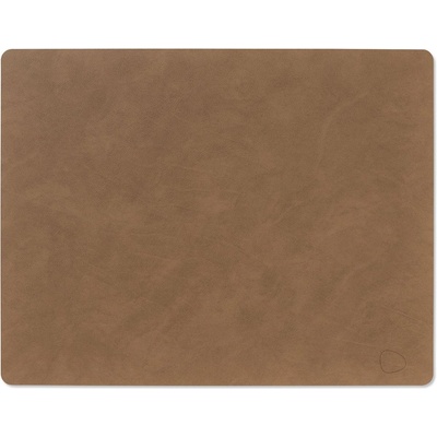 LIND DNA Подложка за маса SQUARE NUPO 35 x 45 см, кафяв, кожа, LIND DNA (LIND981172)