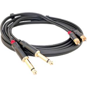 s. Cab PAC630-3, 2xRCA/2x6.3mm, 3m