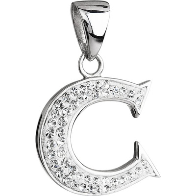 Pavona Stříbrný přívěšek Crystals from Swarovski písmeno C 34102.1
