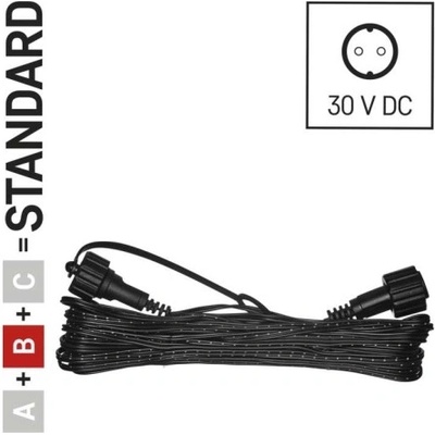 Prodlužovací kabel EMOS Connecting D1ZB01 ZY1444 10m pro spojovací LED vánoční řetězy 1534215300