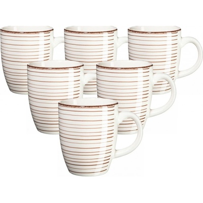 Mäser Sada keramických hrnčekov Bel Tempo béžová 6 x 380 ml