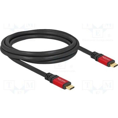 Delock 80091 USB 5 Gbps USB Type-C™ samec na samec PD 3.0 100 W E-Marker, 2m, červený